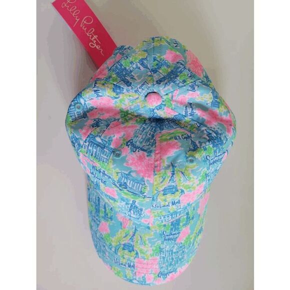 🌴☀️🏖 NWT LILLY PULITZER Women’s Run Around Hat Lilly Loves DC - Picture 14 of 16